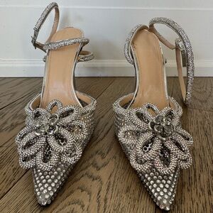 Mach & Mach Crystal Embellished Women's Heels